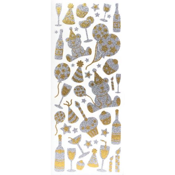 SIGNATURE GLITTER STICKERS BIRTHDAY