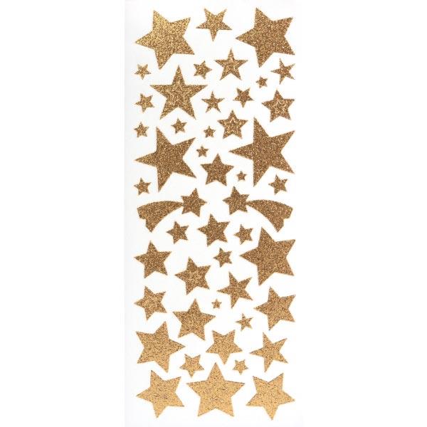SIGNATURE GLITTER STICKERS GOLD STARS