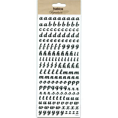 ALPHA LOWER FOILED STICKERS 10PCS 118002SF