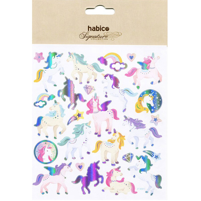 UNICORN STICKERS 10PCS 213001