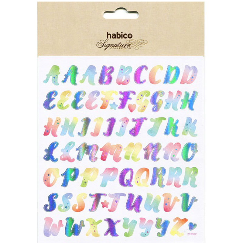 ALPHABET STICKERS 10PCS 213002