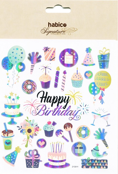 BIRTHDAY STICKERS 10PCS 213011
