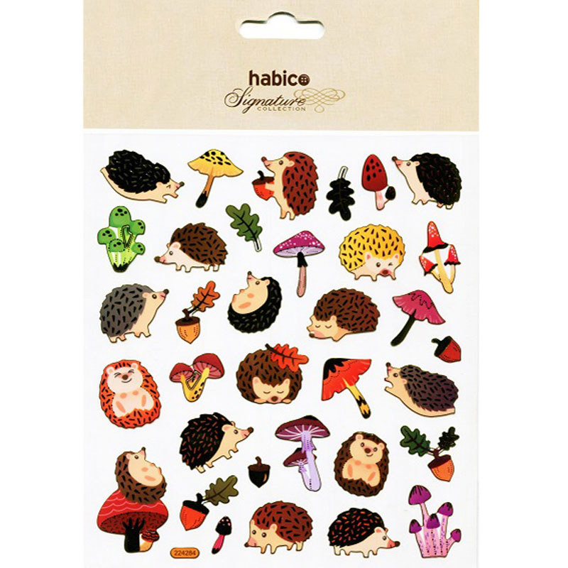 HEDGEHOGS STICKERS 10PCS 224284