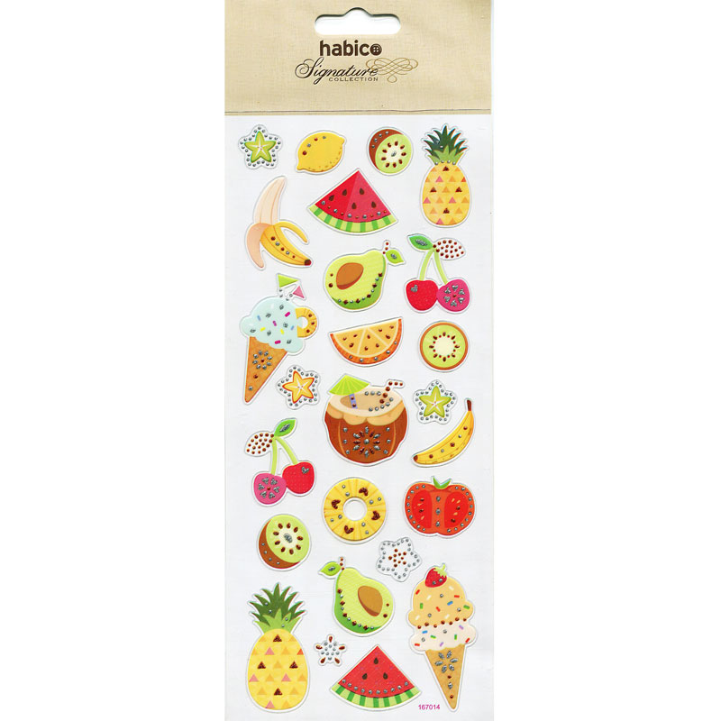 FRUIT STICKERS 10PCS 167014