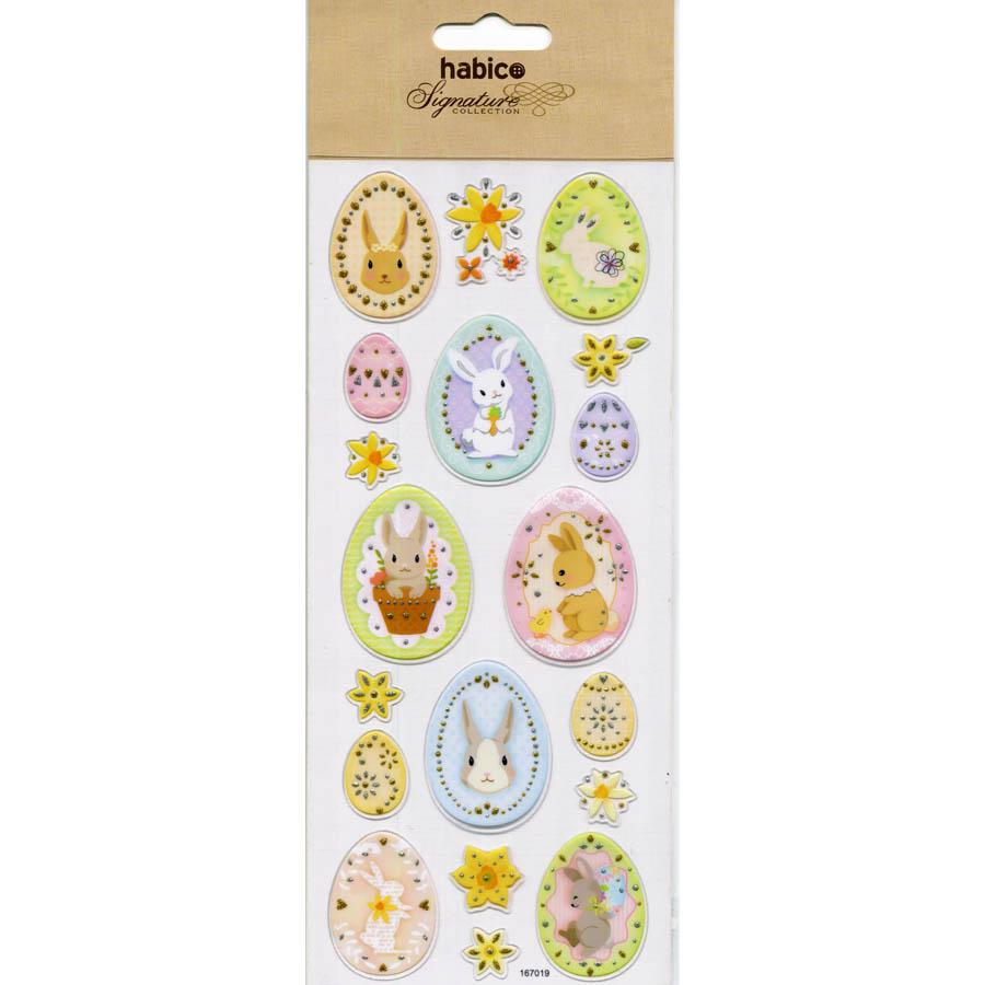 EASTER LABEL STICKERS 10PCS