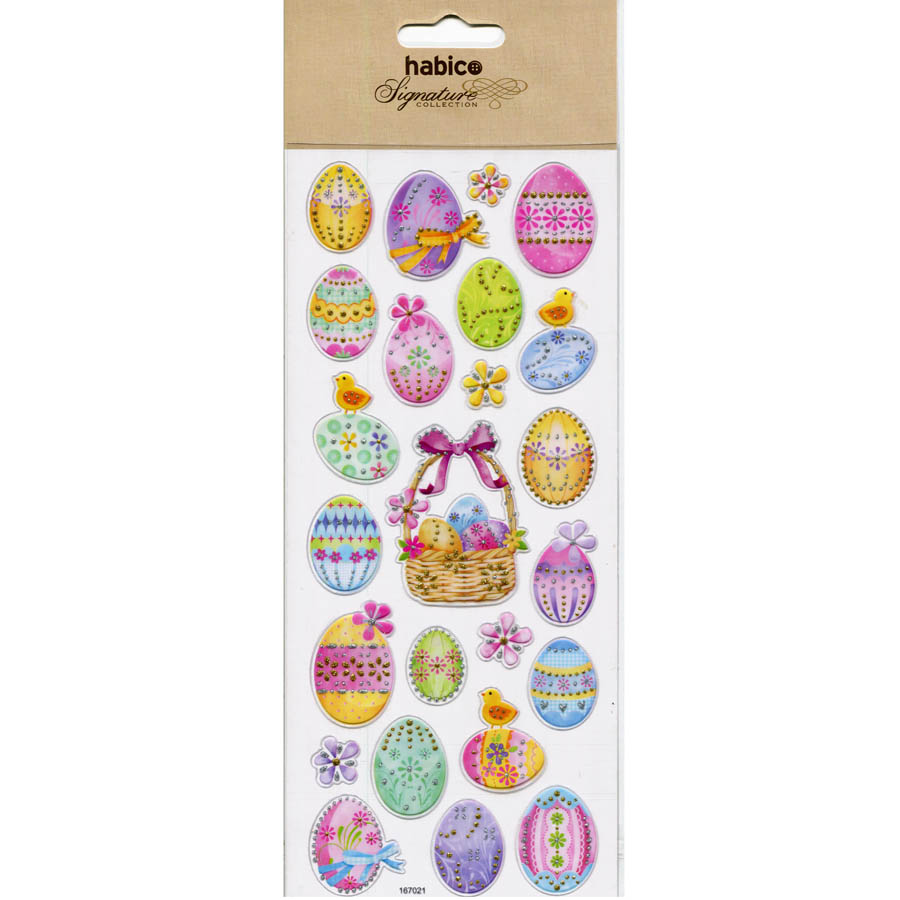 EASTER EGG STICKERS 10PCS