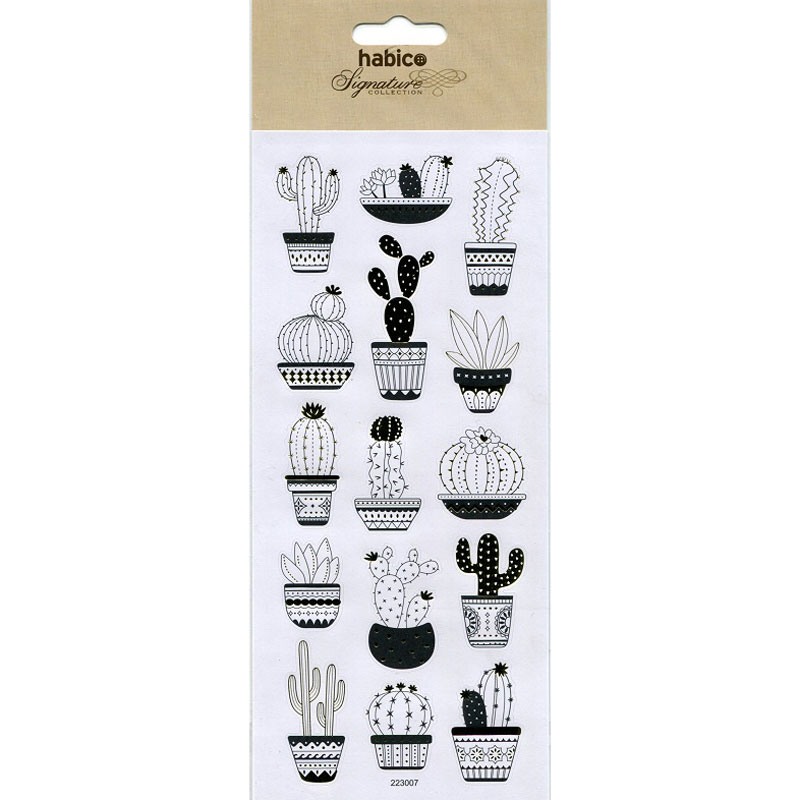 CACTI ELEGANT STICKERS 10PCS 222307