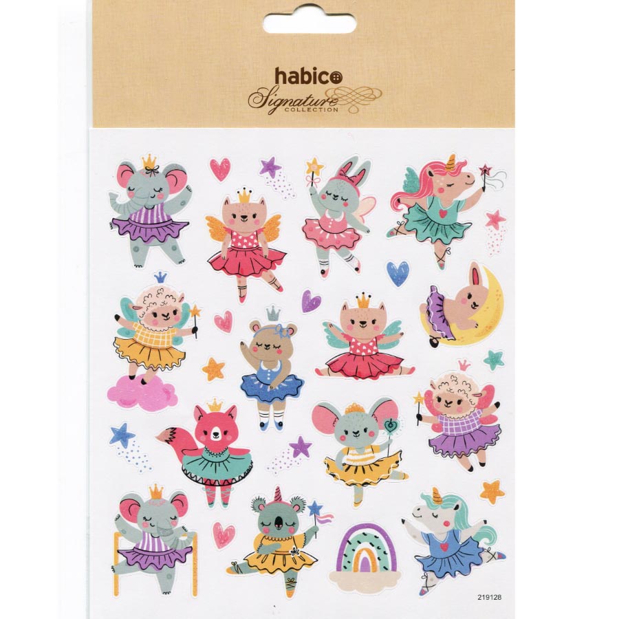 STICKER GLITTER FAIRIES PK10