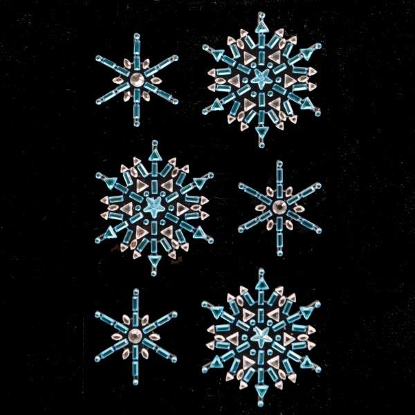 DIY GEM STICKER -- SNOWFLAKES 6PCS