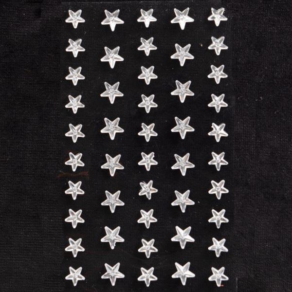 DIY GEM STICKER - STARS - 46PCS CLEAR