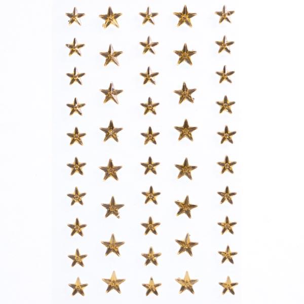 DIY GEM STICKER - STARS - 46PCS GOLD
