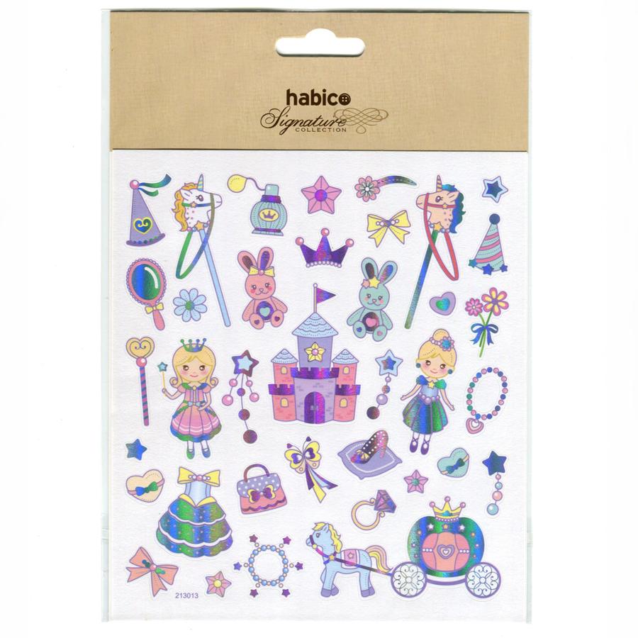 FOIL STICKERS PRINCESS 10PCS 213013