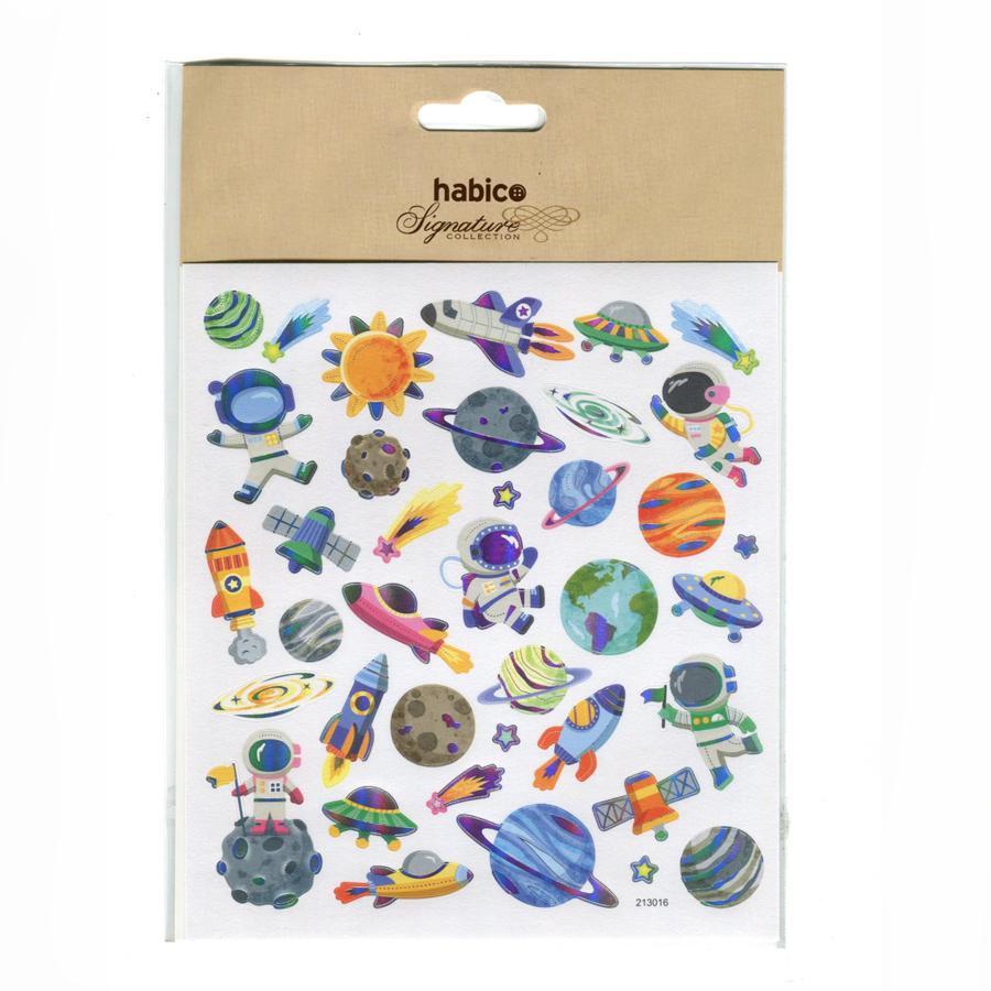 FOIL STICKERS SPACE 10PCS 213016