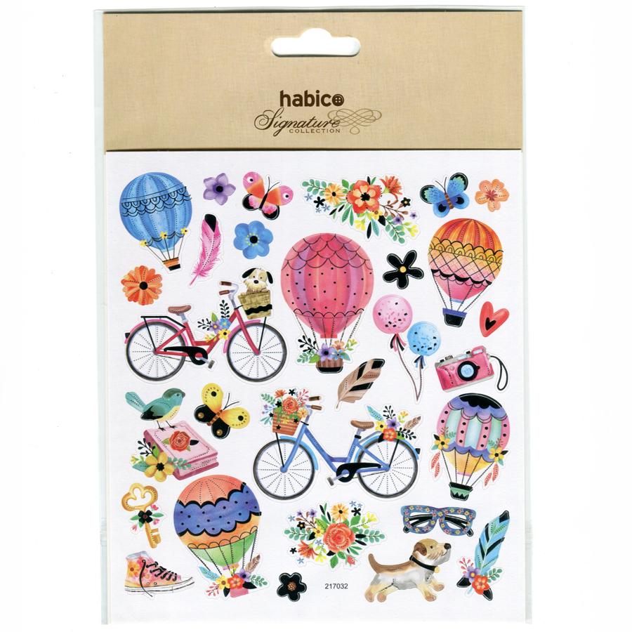 FOIL STICKERS BIKES/BALLOONS 10PCS 217032