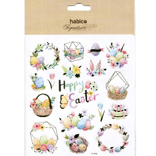 FOIL STICKERS EASTER ASSTD 10PCS