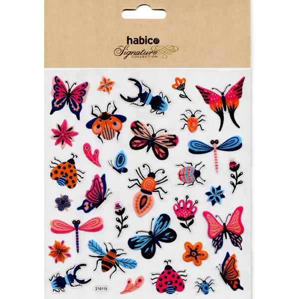 FOIL STICKERS BUTERFLIES 10PCS 218119