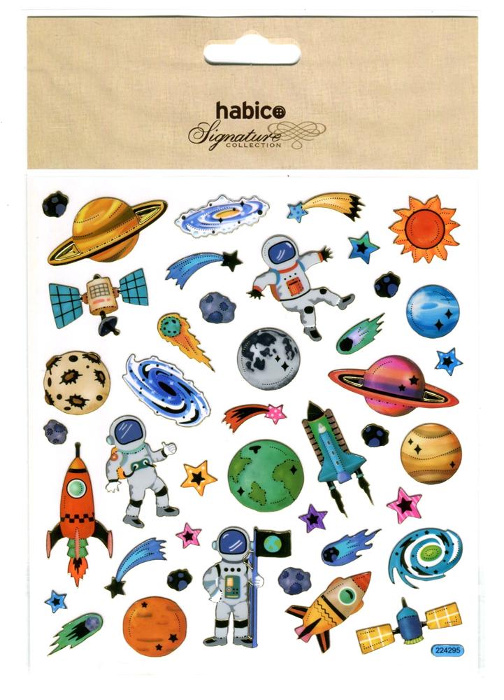 FOIL STICKERS SPACE 1 10PCS 224295