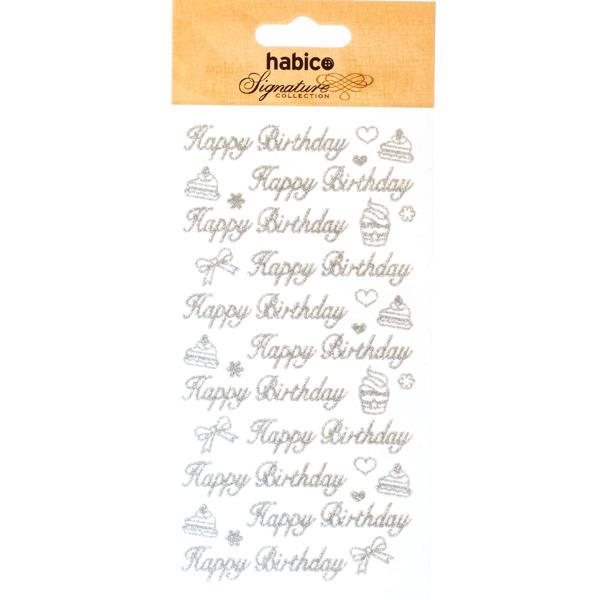 SIGNATURE GLITTER STICKERS HAPPY BIRTHDA 901001S