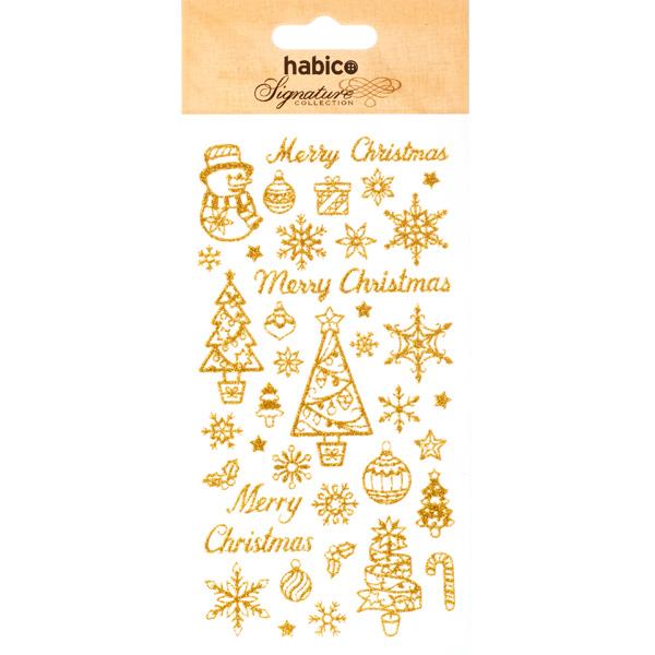 SIGNATURE GLITTER STICKERS MERRY XMAS 901004G