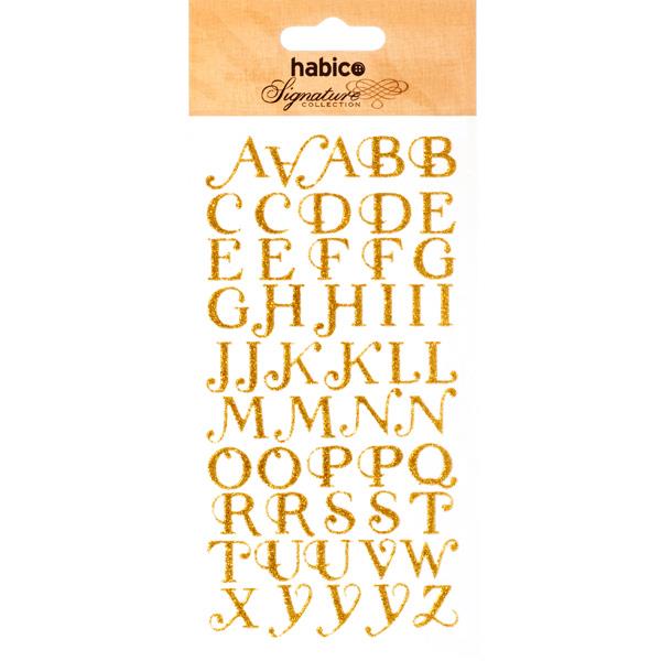 SIGNATURE GLITTER STICKERS LETTERS 901005G