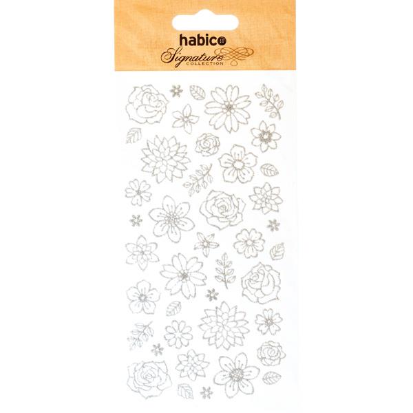 SIGNATURE GLITTER STICKERS FLOWERS 901008S