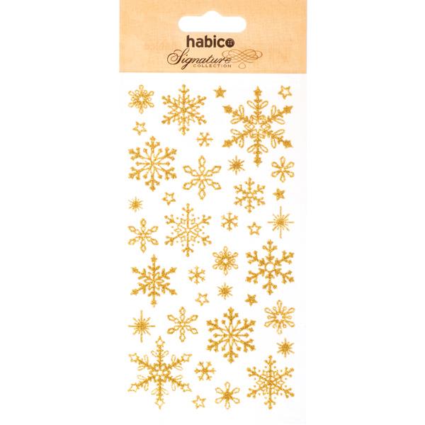SIGNATURE GLITTER STICKERS SNOWFLAKES 901012G