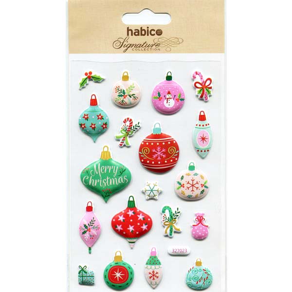 PUFFY STICKERS BAUBLES 10PCS 327023