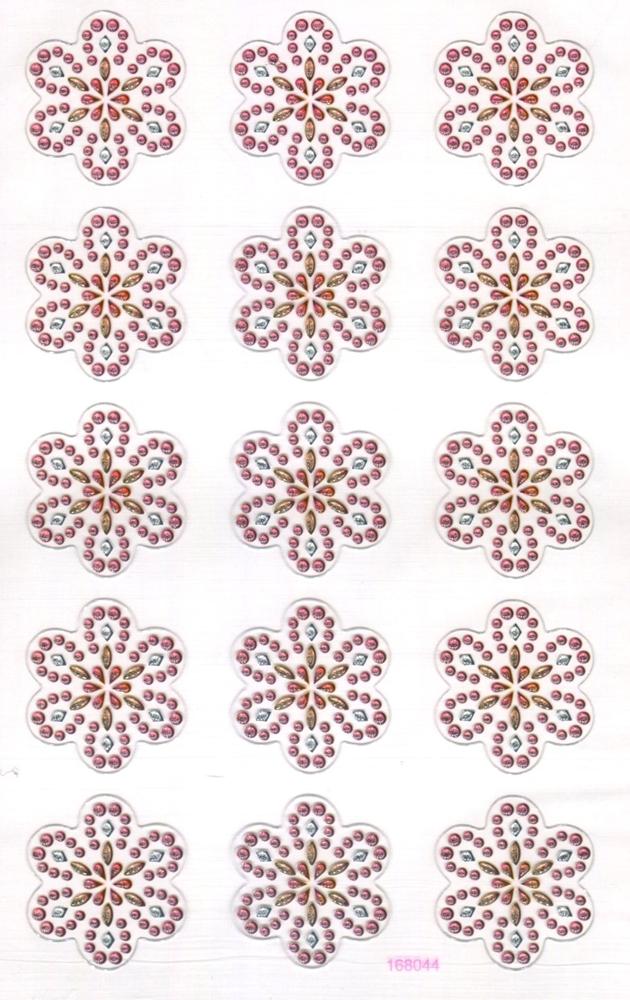CRYSTAL STICKERS SNOWFLAKES 10PCS