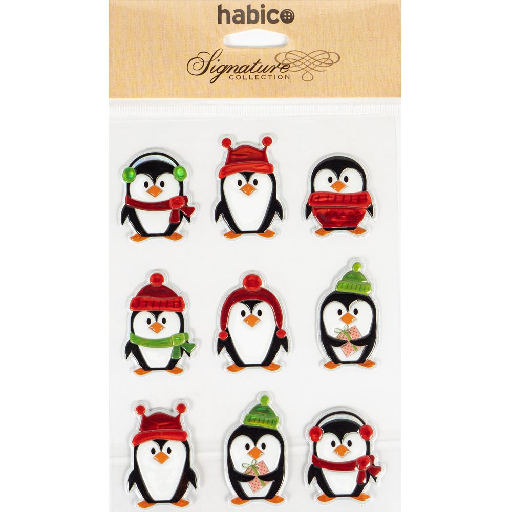 CHRISTMAMS PUFFY PENGUINS 10PCS