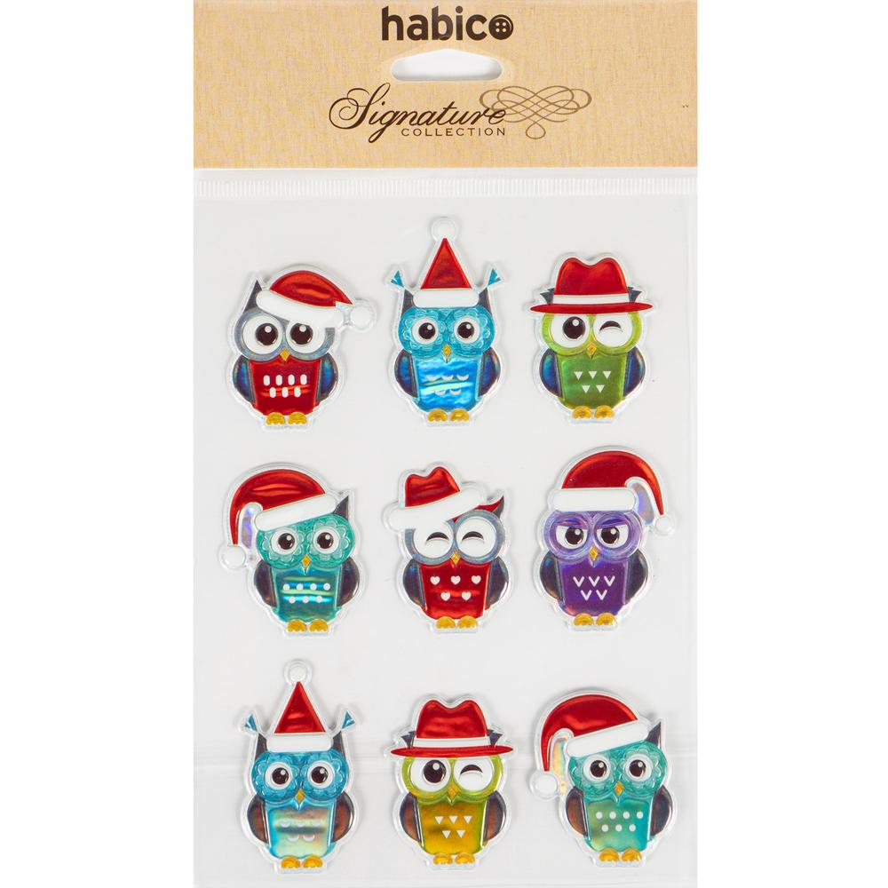 CHRISTMAMS PUFFY OWLS 10PCS