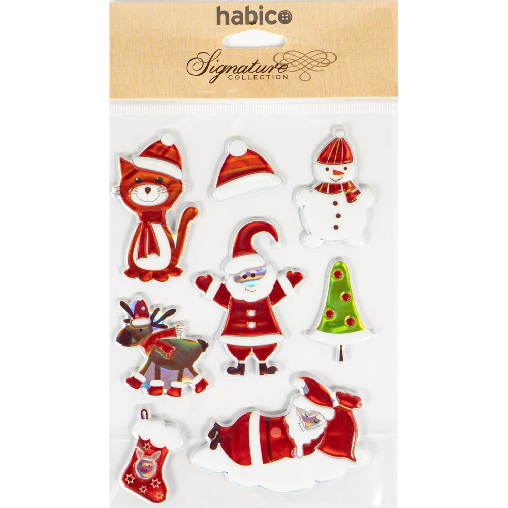 CHRISTMAMS PUFFY SANTA HATS 10PCS