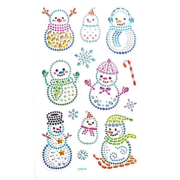 GEM STICKERS SNOWMEN 168026