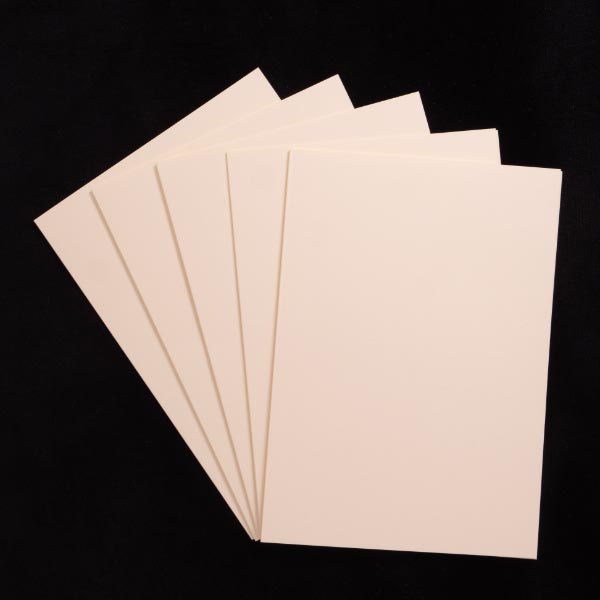 A6 CARDS CREASED & ENVELOPES CREAM