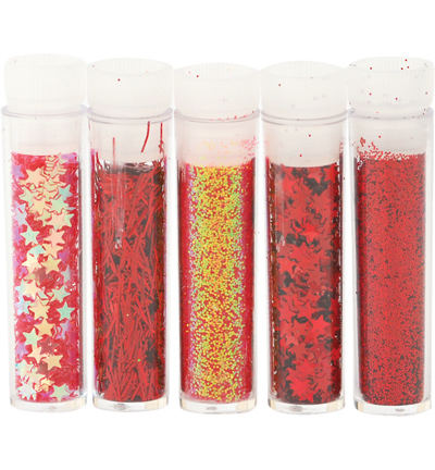 GLITTER SET PACK 5 ASSTD COLOURS 8607