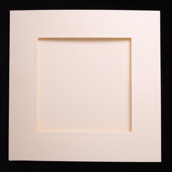 TRIPLE FOLD LARGE SQUARE CARDS/ENVS X 5 IVORY