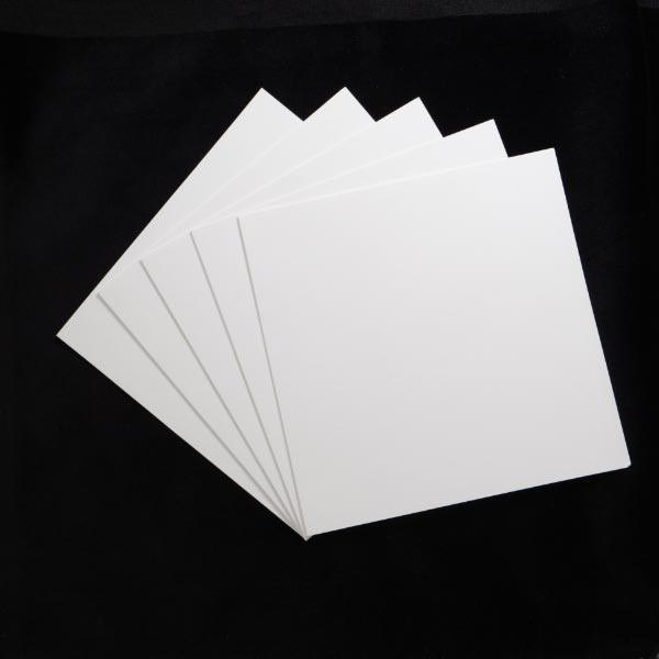 15CM X 15CM SQUARE PLAIN CARDS / ENV X 50 WHITE