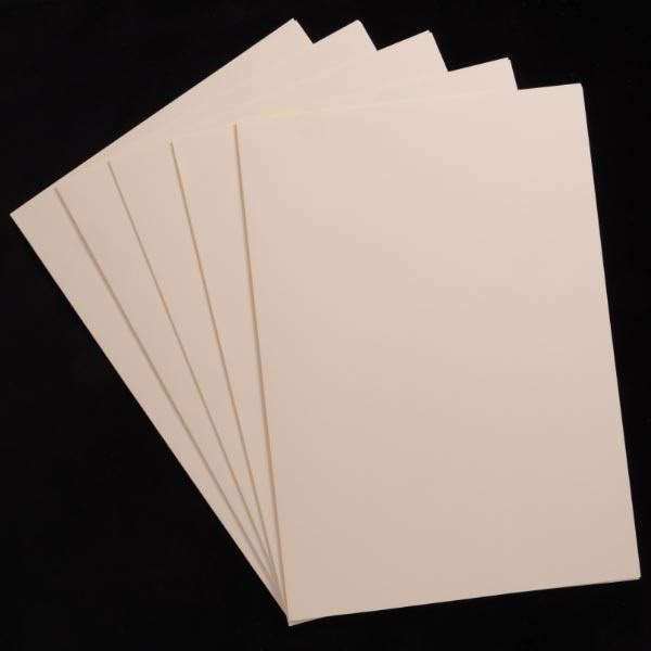 10.5CM X 15.5CM PLAIN CARDS/ENV X 50 CREAM