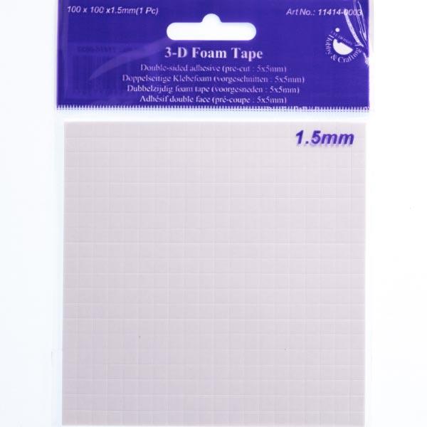 3-D Foam Pads 400pc 10 cards 10x10x1.5mm 11414