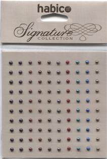 3MM HABICO SELF ADHESIVE PEARLS OPULENT