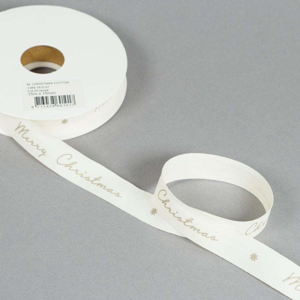 15MM COTTON MERRY CHRISTMAS 15M 07