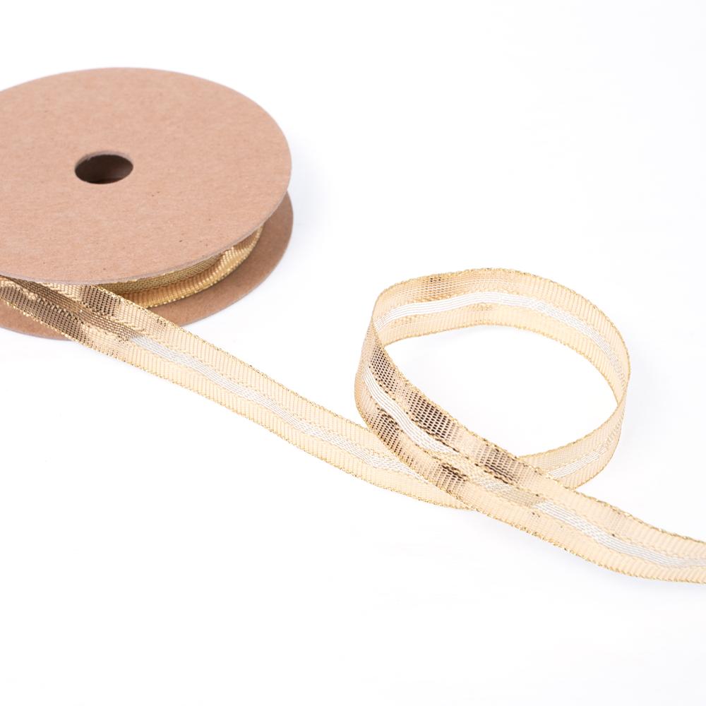 15MM LAME STRIPE - 15MT REEL 20 Gold
