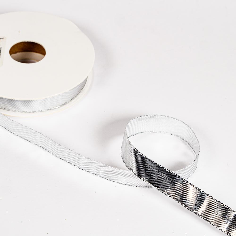 15MM LAHNBAND 25M Silver