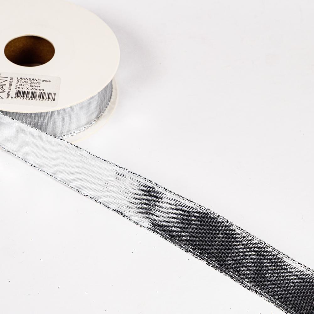 25MM LAHNBAND 25M Silver