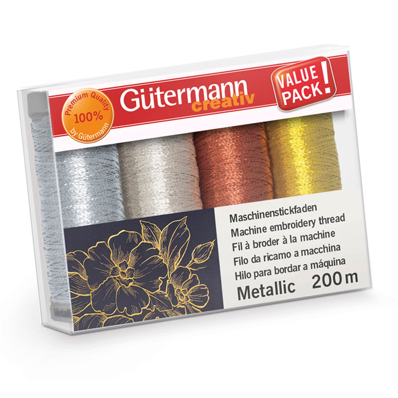THREAD SET METALLIC 200M