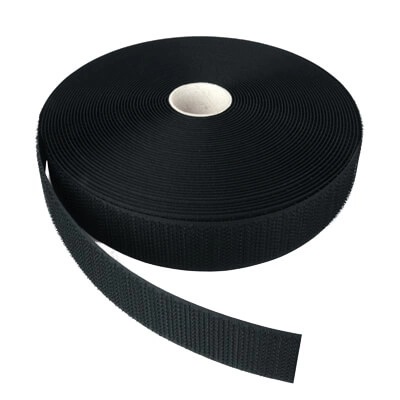 50MM SEW-IN SINGLE SIDE BLACK HOOK 25M