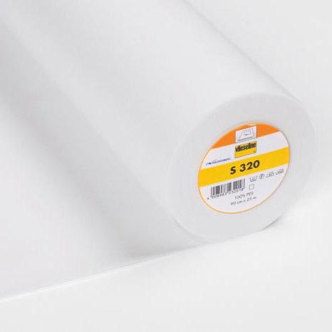 S 320 COLLAR INTERLINING 30CM X 25M WHITE