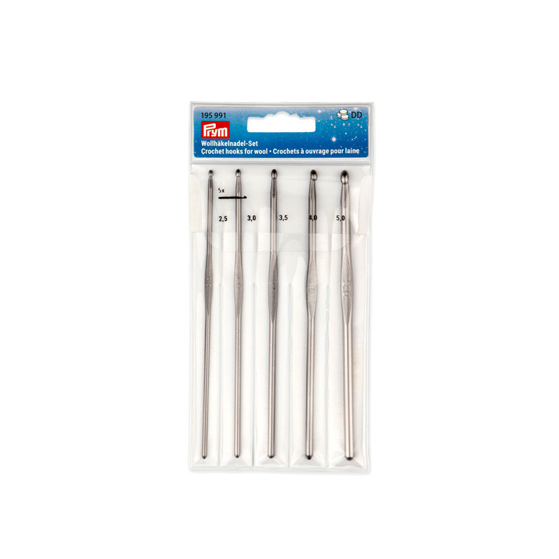 CROCHET HOOK SET ALUM GUNMETAL 2.5-5MM 195991