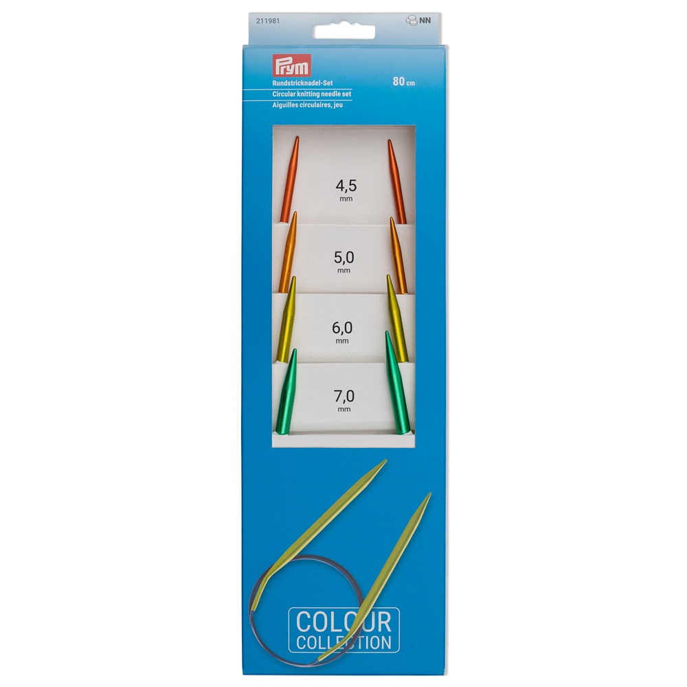CIRCULAR KNITTING NEEDLE SET ALUM 4.5-7MM 211981