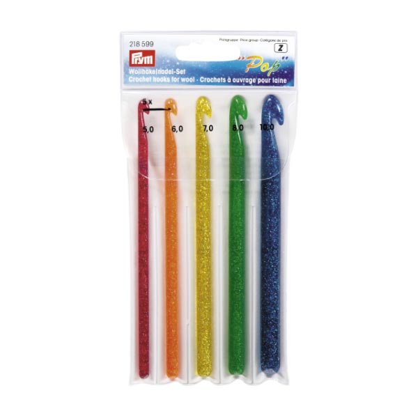 PRYM ASSTD SIZE CROCHET HOOKS 5-10MM 218599