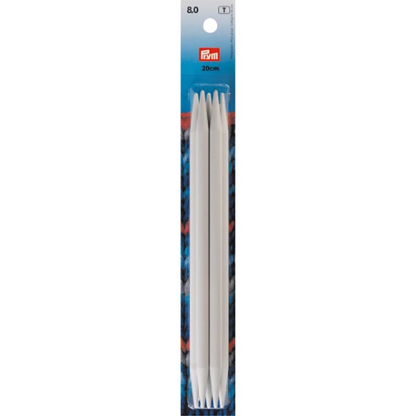 DP &GLOVE PLAST KNIT PINS 20CM 8.00MM GREY 218650